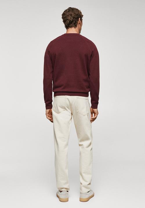 MANGO - Sweater ten - bordeaux 