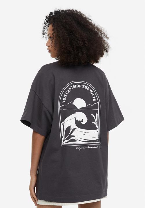 H&M - Oversized T-shirt - grey