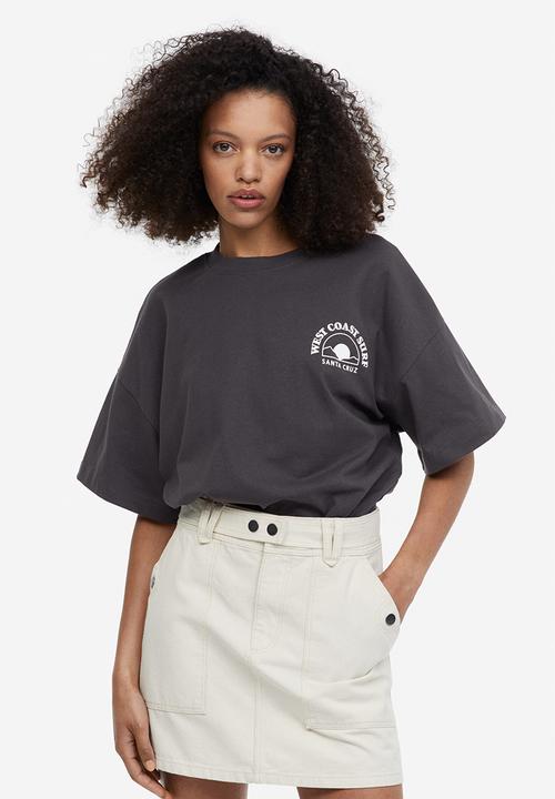 H&M - Oversized T-shirt - grey