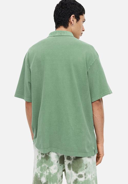H&M - Relaxed fit polo shirt - green