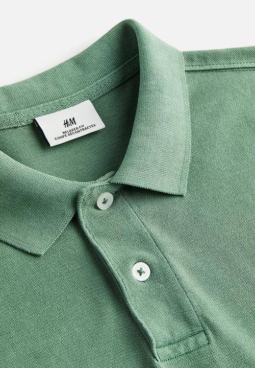 H&M - Relaxed fit polo shirt - green
