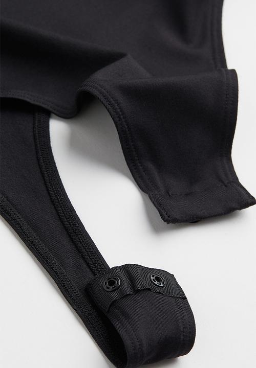 H&M - Jersey thong body - black