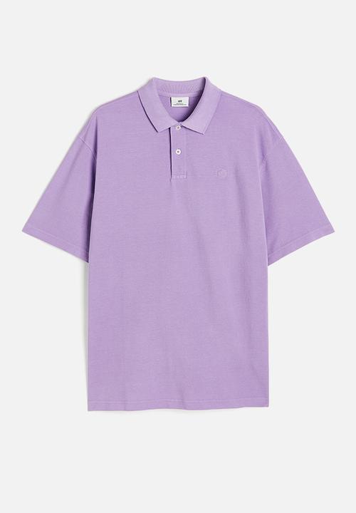 H&M - Relaxed fit polo shirt - purple