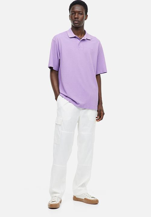 H&M - Relaxed fit polo shirt - purple