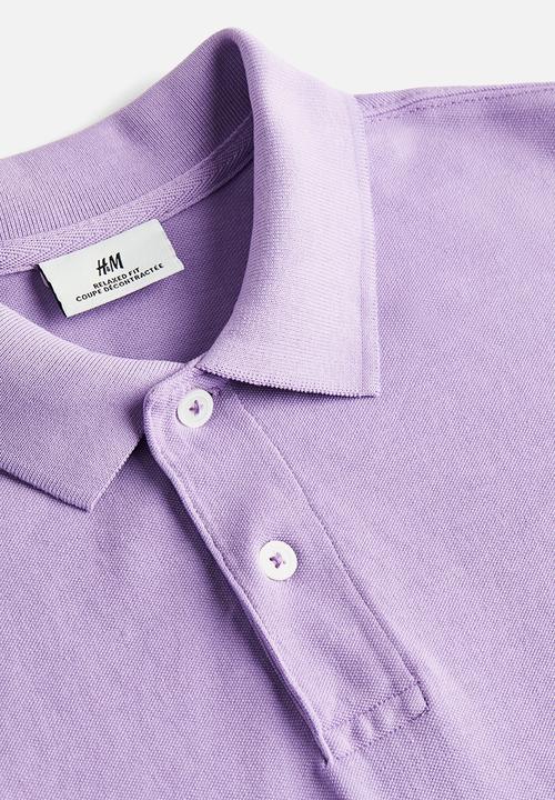 H&M - Relaxed fit polo shirt - purple