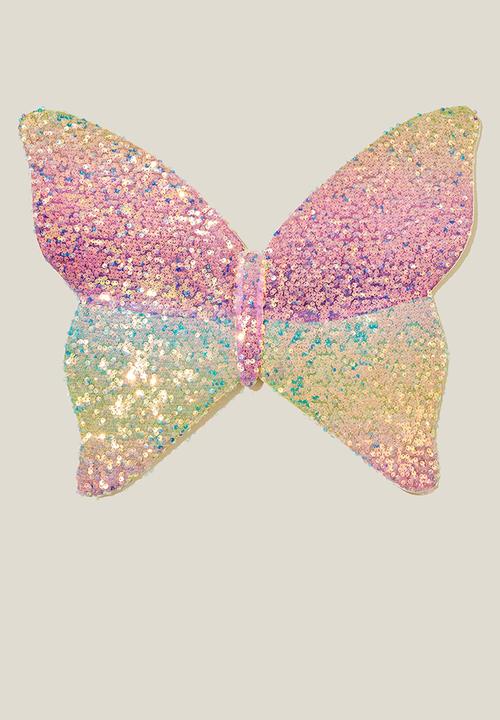 Cotton On - Kids butterfly wings - rainbow sequins