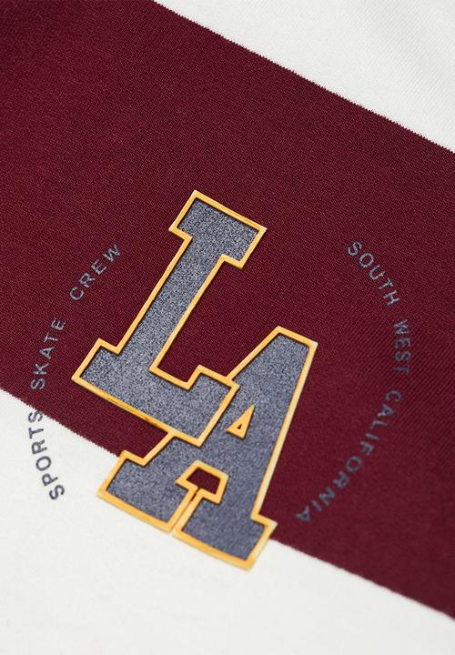 MANGO - Sweatshirt academy - bordeaux