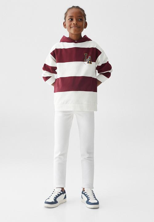 MANGO - Sweatshirt academy - bordeaux