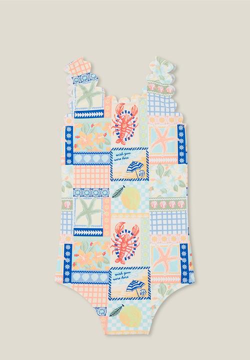 Cotton On - Emmie one piece - amalfi stamp