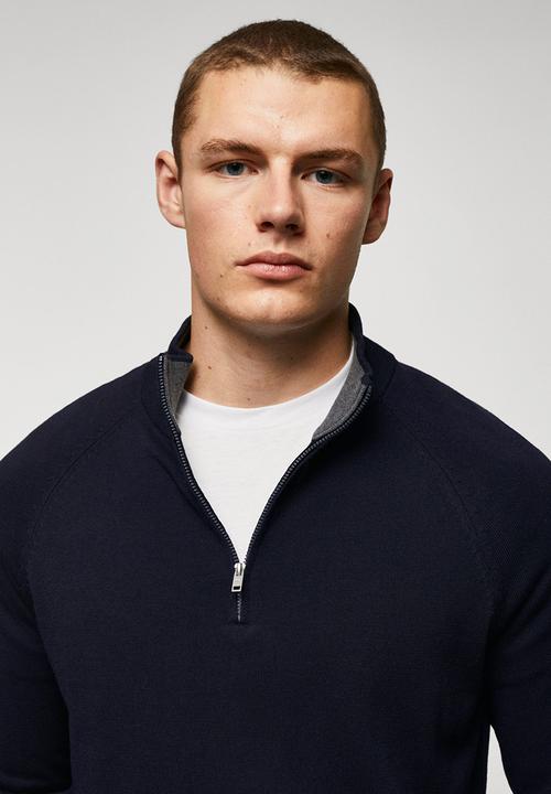 MANGO - Sweater tenp - navy