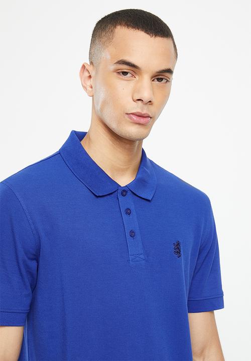 Pringle of Scotland - Frederick golfer - cobalt