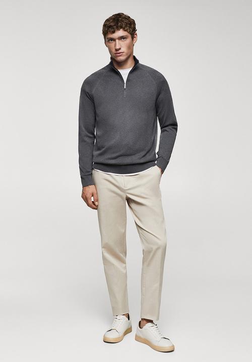 MANGO - Sweater tenp - medium grey
