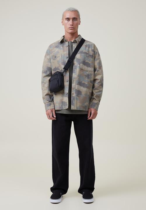 Cotton On - Heavy overshirt - camo ripstop 