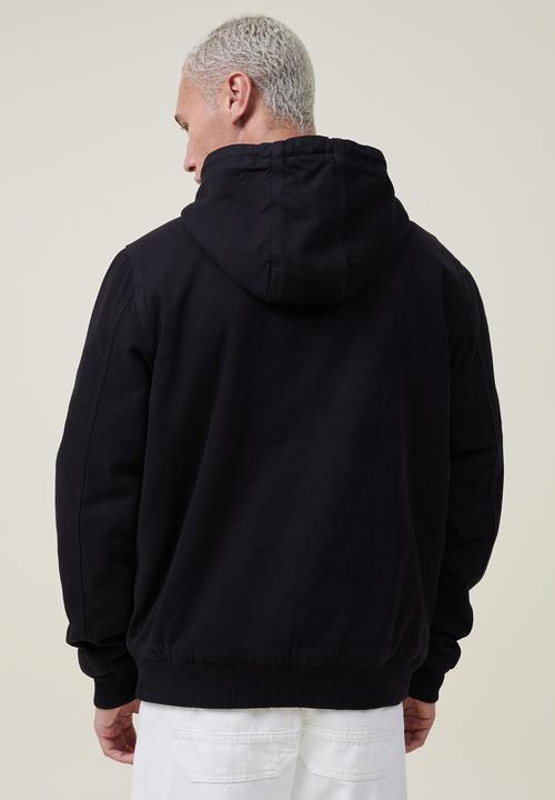 Cotton On - Hooded carpenter jacket - black 