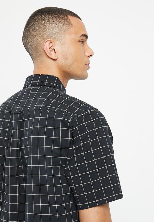 Pringle of Scotland - Oscar short sleeve classic oxford shirt - black