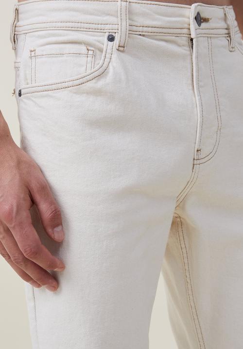 Cotton On - Slim straight jean - natural 