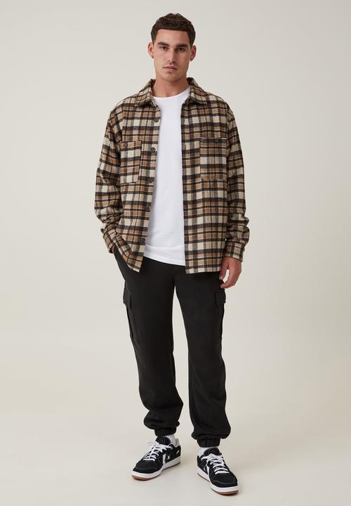 Cotton On - Cargo loose fit track - black 