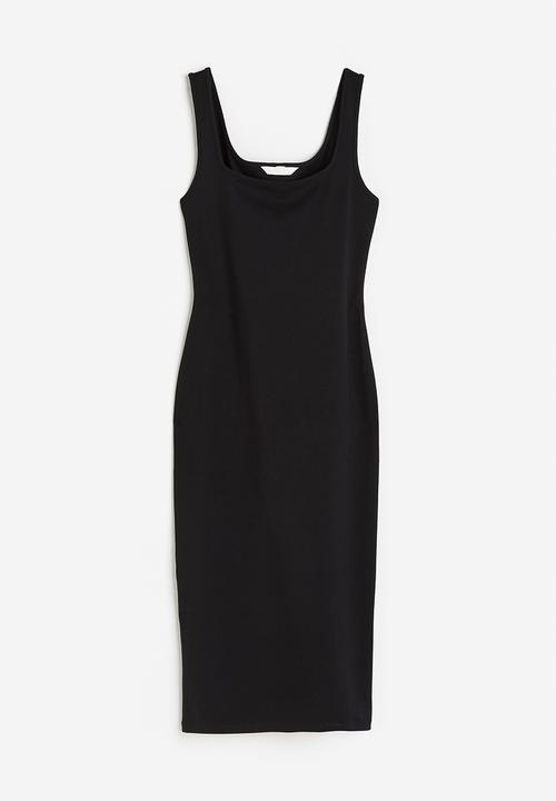 H&M - Jersey bodycon dress - black