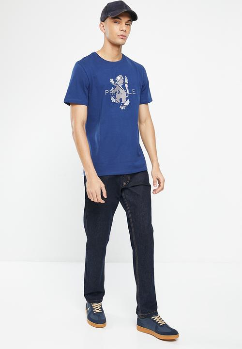 Pringle of Scotland - Leeroy tee - mid blue