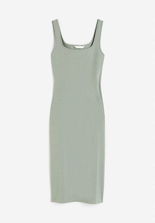H&M - Jersey bodycon dress - green