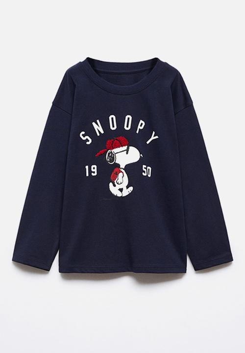 MANGO - T-shirt pygorra - navy