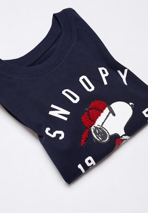 MANGO - T-shirt pygorra - navy
