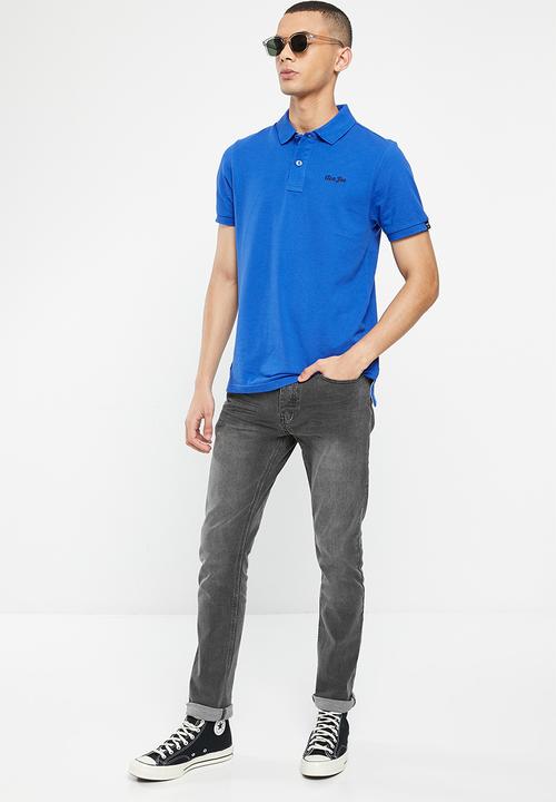 Aca Joe - Mens Aca joe stretch denim skinny leg jeans - midnight grey