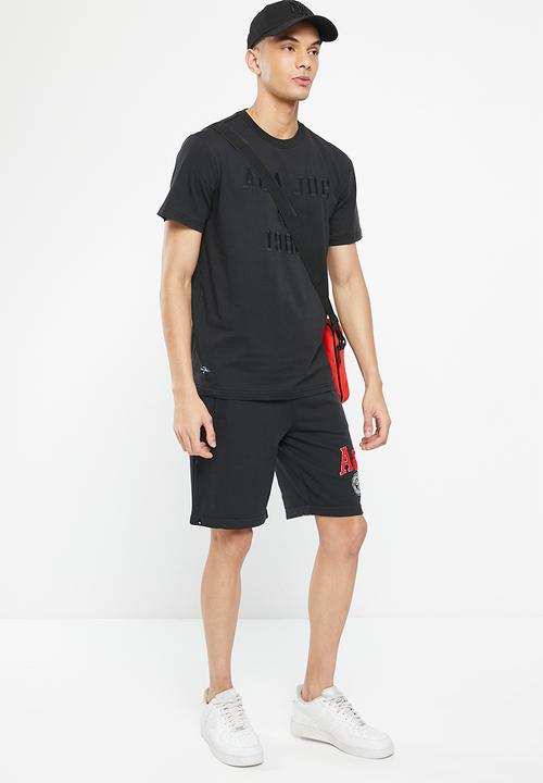 Aca Joe - Mens aca joe french terry printed elasticated - caviar