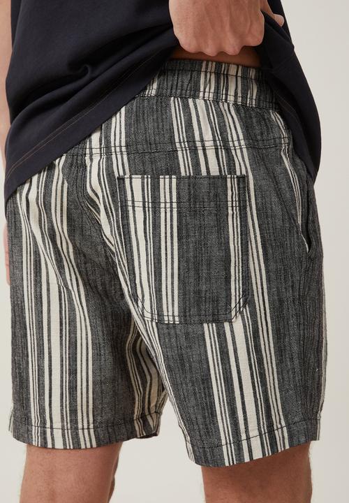 Cotton On - Easy short - black stripe 
