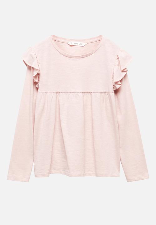 MANGO - T-shirt ale - pink