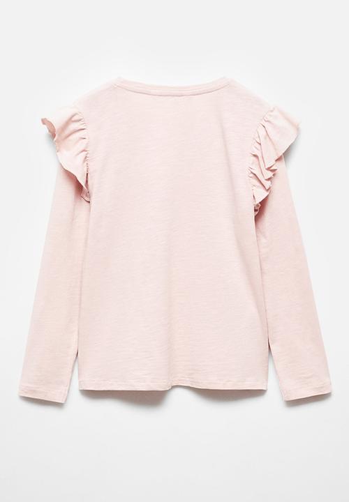 MANGO - T-shirt ale - pink