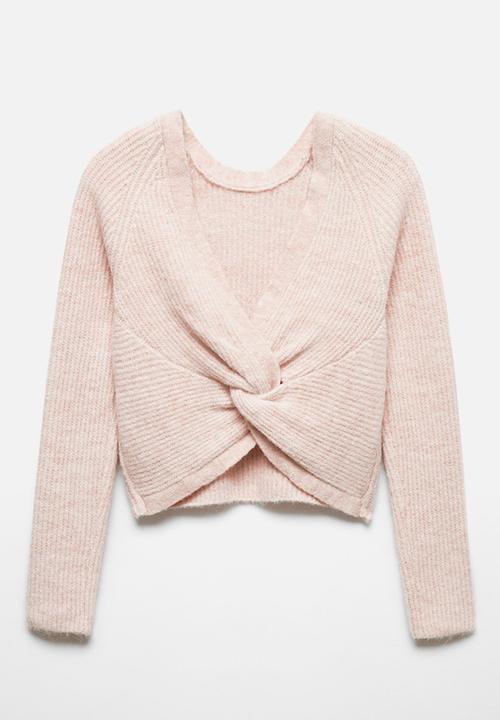 MANGO - Sweater reverse - pastel pink