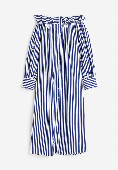 H&M - Off-the-shoulder dress - blue