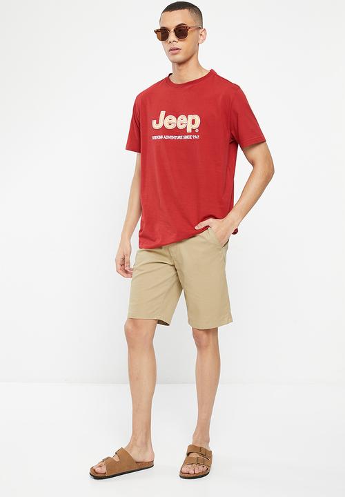 JEEP - Core logo tee - red