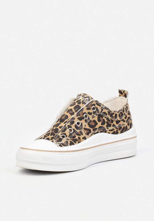 Butterfly Feet - Wave4 platform sneaker - leopard