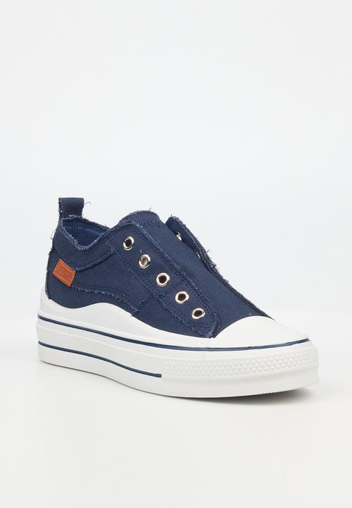 Butterfly Feet - Wave4 platform sneaker - navy