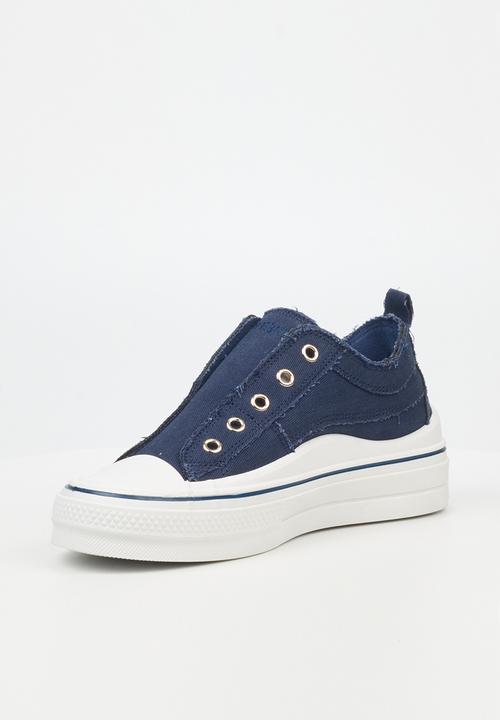 Butterfly Feet - Wave4 platform sneaker - navy