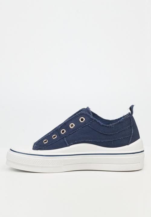 Butterfly Feet - Wave4 platform sneaker - navy