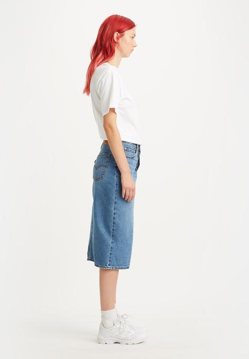 Levi’s® - Side slit skirt za artist divided - med indigo