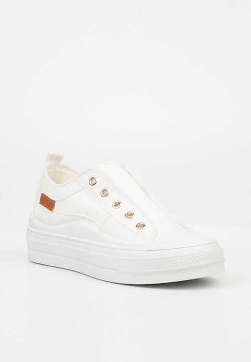 Butterfly Feet - Wave4 platform sneaker - white
