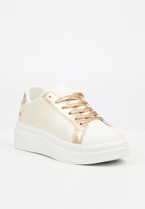 Miss Black - Zora2 platform sneaker - gold combo
