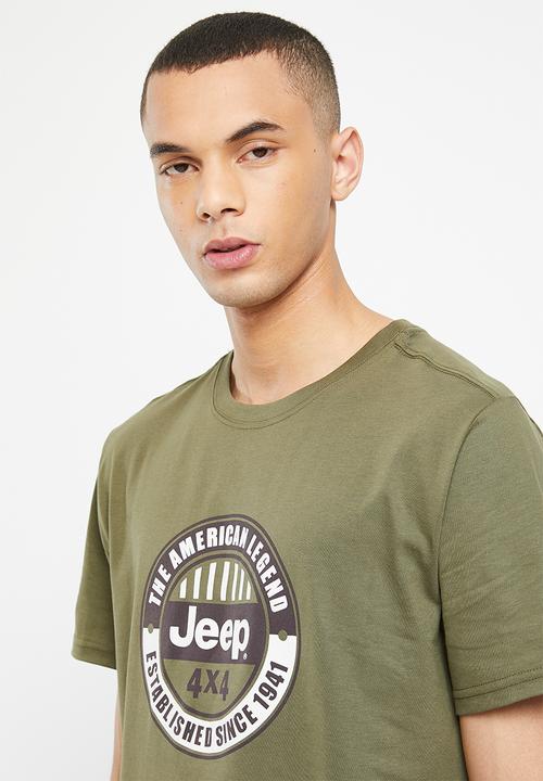 JEEP - Fashion graphics tee - fatigue