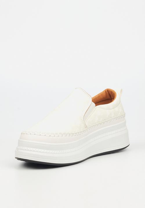 Butterfly Feet - Senhora11 platform sneaker - white