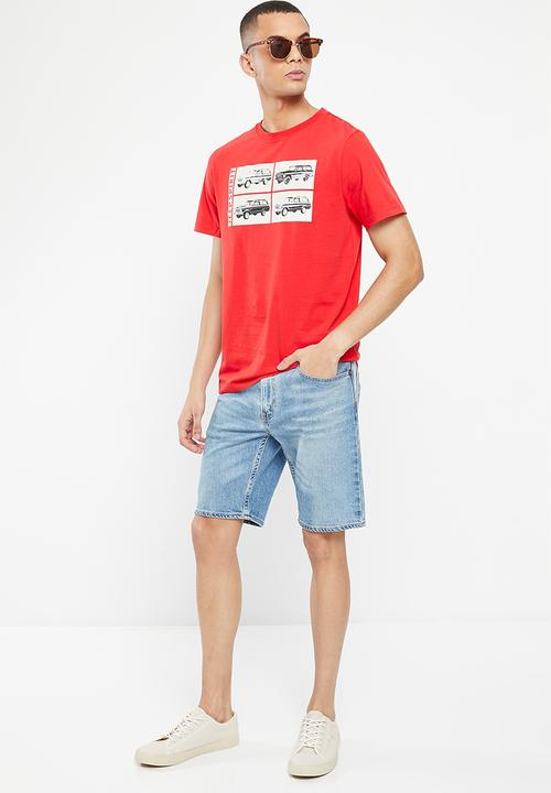 JEEP - Ffash graphic tee - pop red-jeep