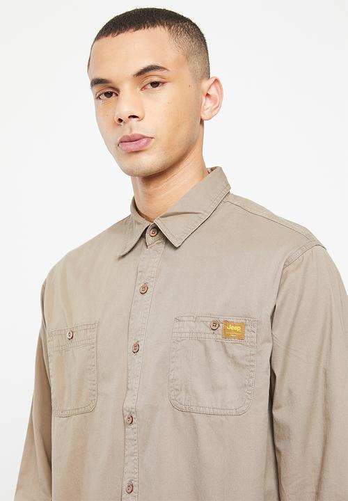 JEEP - Long sleeve workshirt - brown