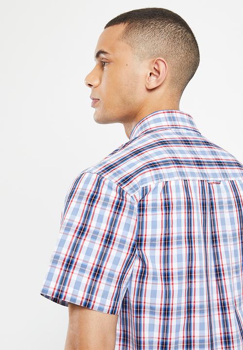 JEEP - Casual checks - red & blue 