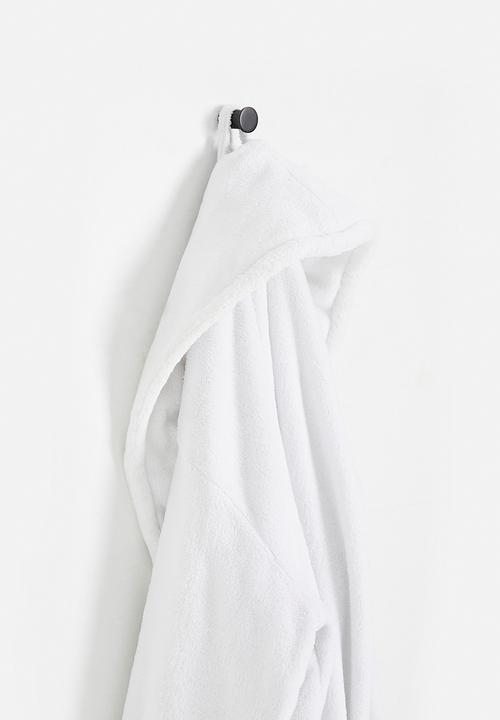 Sixth Floor - Penn ribbed robe hook - black
