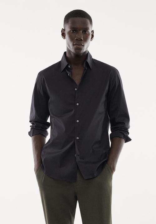 MANGO - Shirt play - black