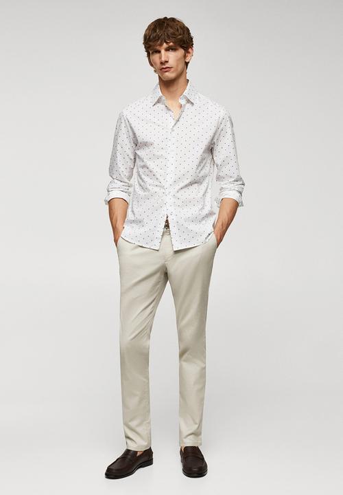 MANGO - Shirt arles - white