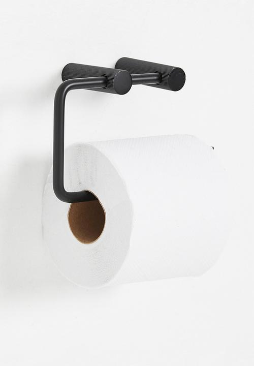 Sixth Floor - Penn ribbed toilet paper holder - black
